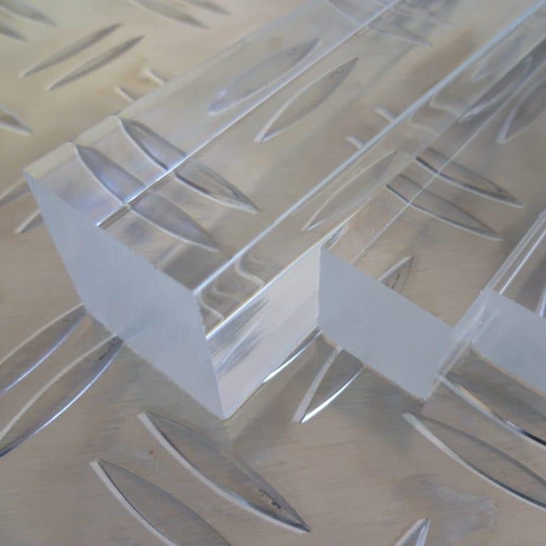 Acrylglas Vierkant 10 mm glasklar Länge 1000 mm PMMA