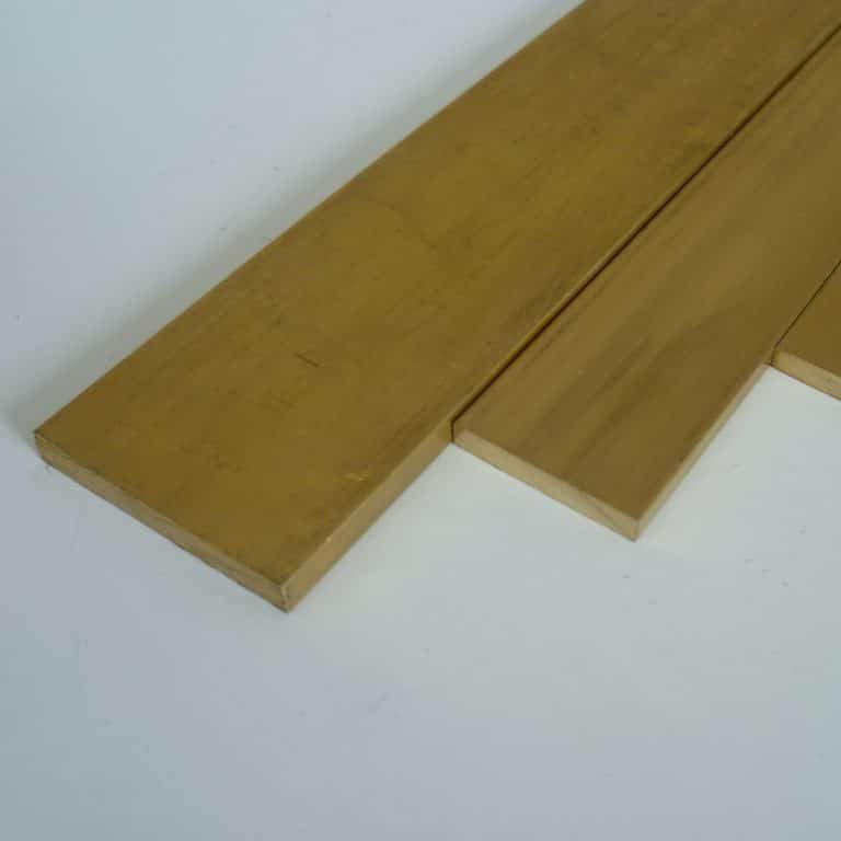 Messing  Flachmaterial Flach  100 x 10 mm /150mm Lang 
