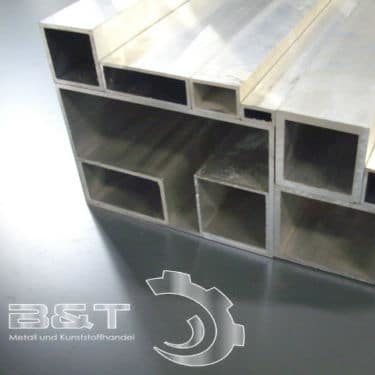 B&T Metall Aluminium Vierkant 80x80 mm AlCuMgPb / 2007 in Längen à 100 mm 5 mm Bohr und Drehqualität